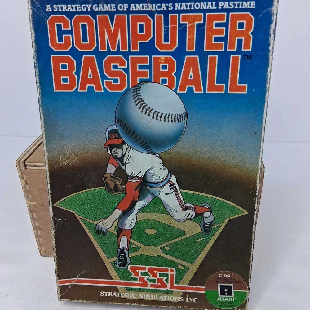 Commodore 64 Atari 48K Computer Baseball 2 Floppy Diskette Game 1981 Complete